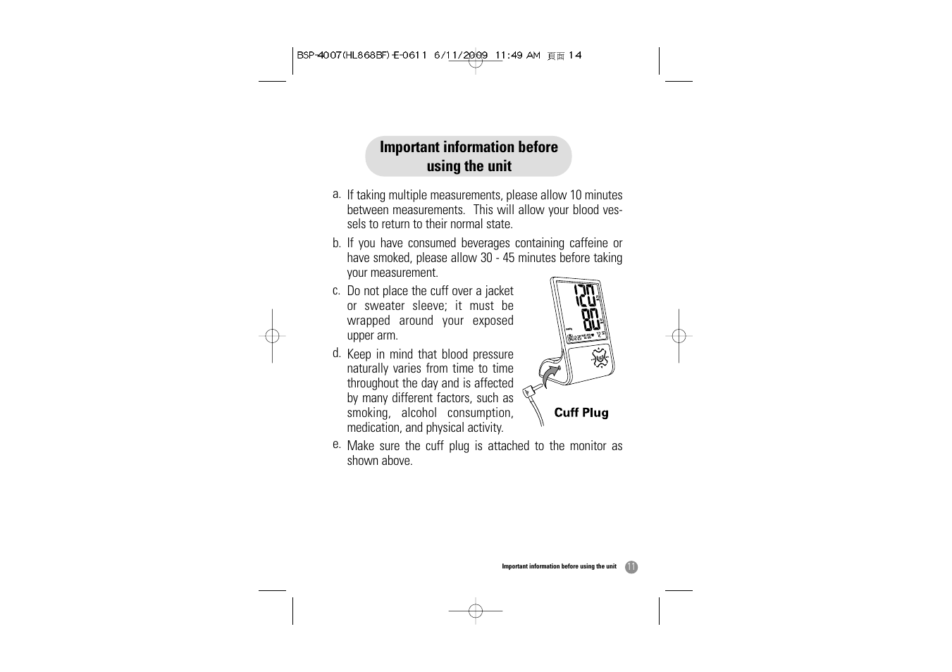 Samsung BSP-4007 User Manual | Page 12 / 66