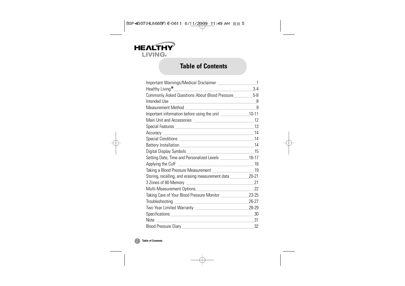 Samsung BSP-4007 User Manual | Page 3 / 66