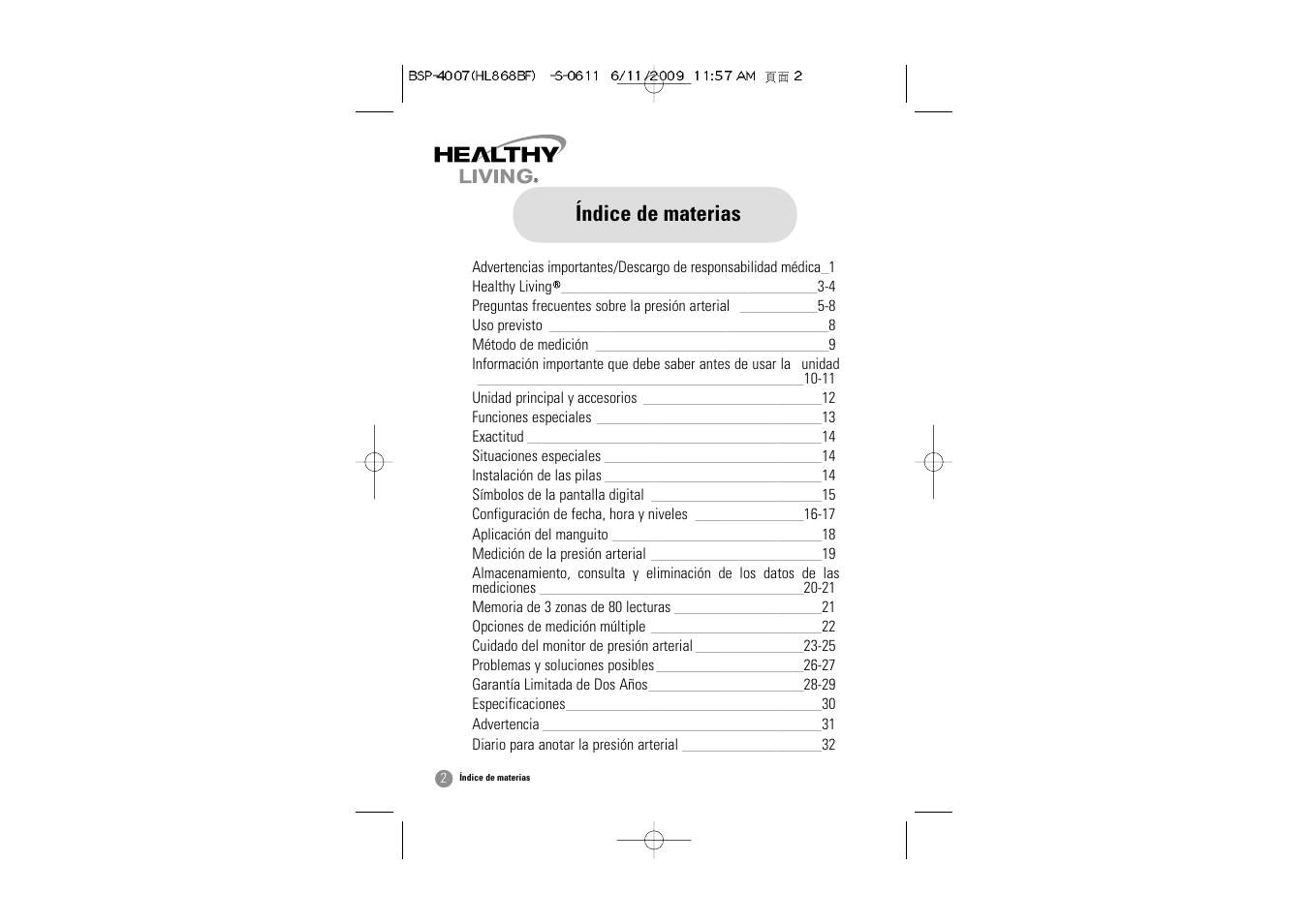 Índice de materias | Samsung BSP-4007 User Manual | Page 35 / 66