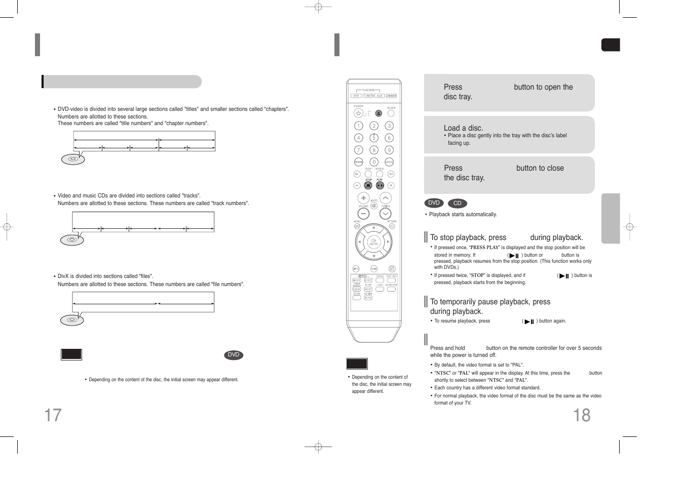 Before using your home theater, Disc playback | Samsung HT-Z110 User Manual | Page 10 / 34