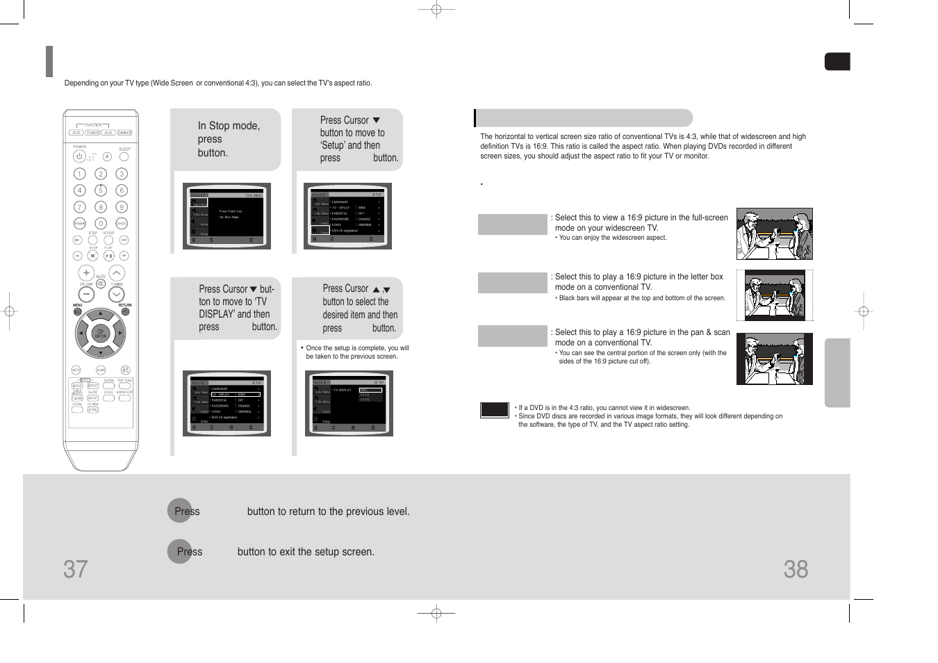 Setting tv screen type | Samsung HT-Z110 User Manual | Page 20 / 34