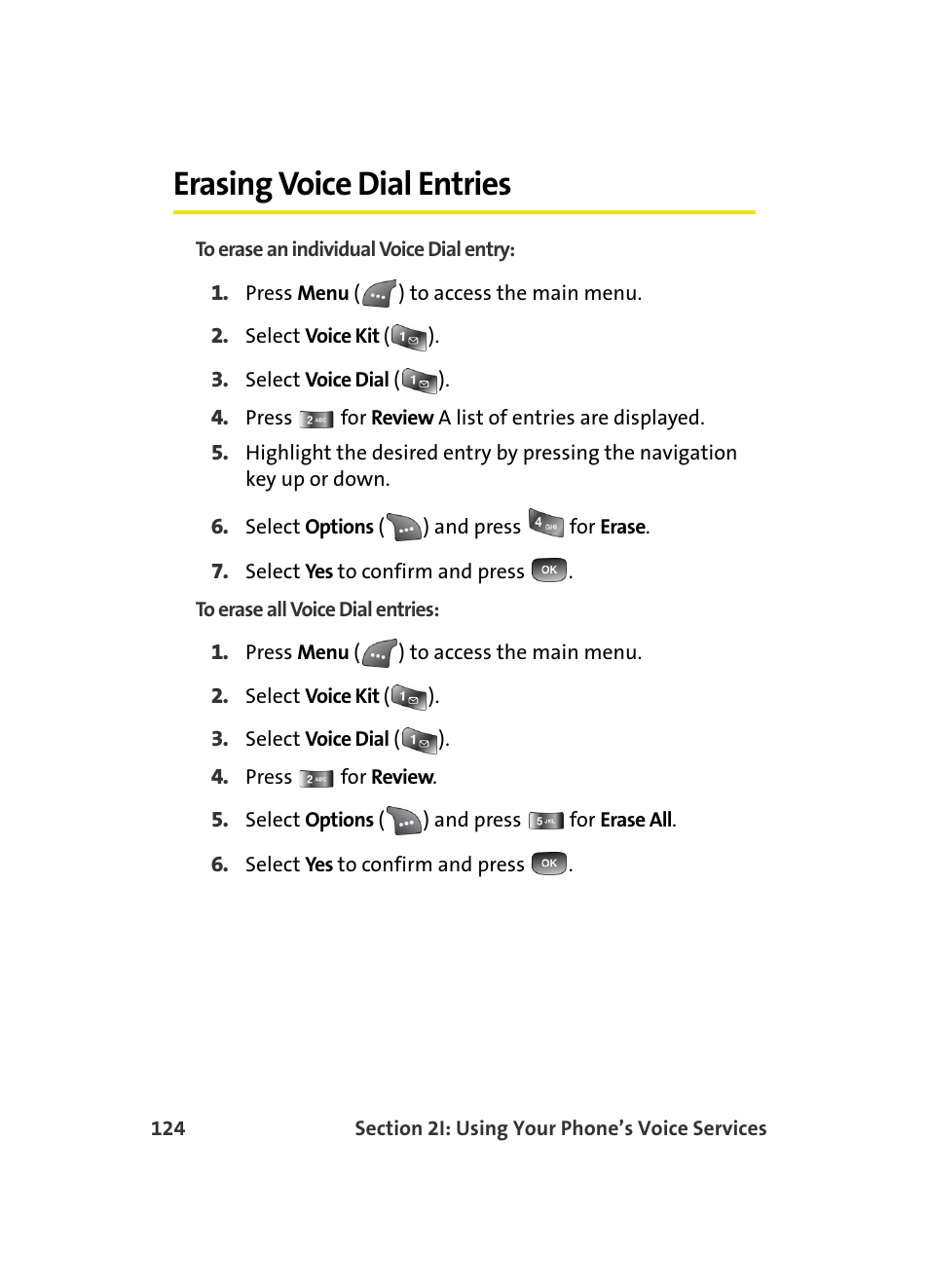Erasing voice dial entries | Samsung A560 User Manual | Page 132 / 179