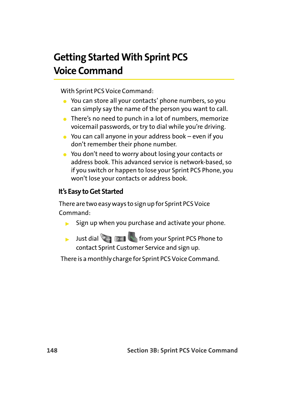 Getting started with sprint pcs voice command, It’s easy to get started | Samsung A560 User Manual | Page 156 / 179