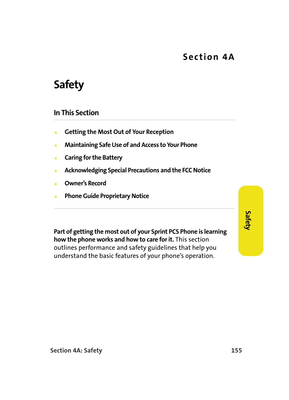 Safety, 4a. safety, Saf e ty | Samsung A560 User Manual | Page 163 / 179