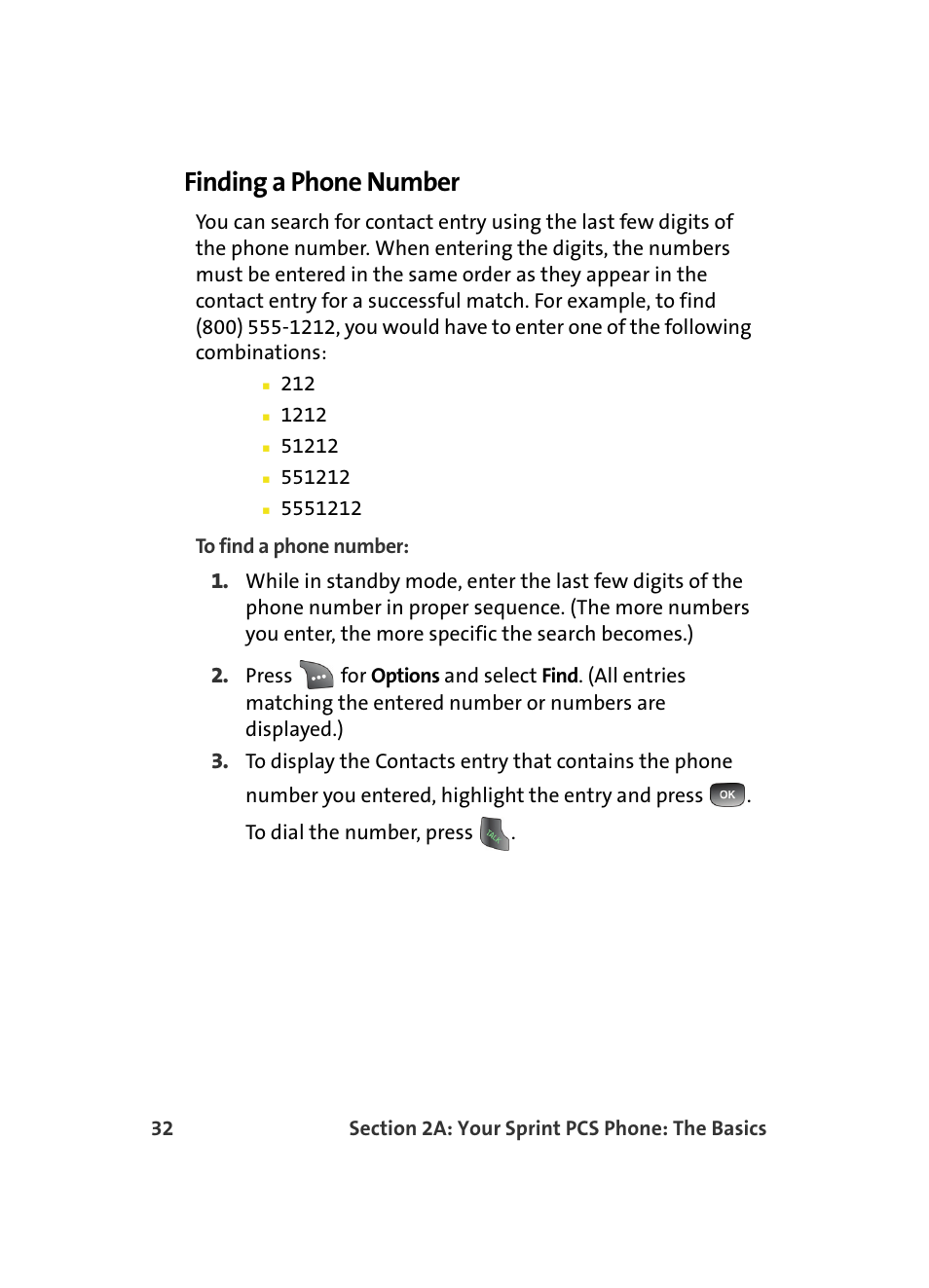 Finding a phone number | Samsung A560 User Manual | Page 40 / 179