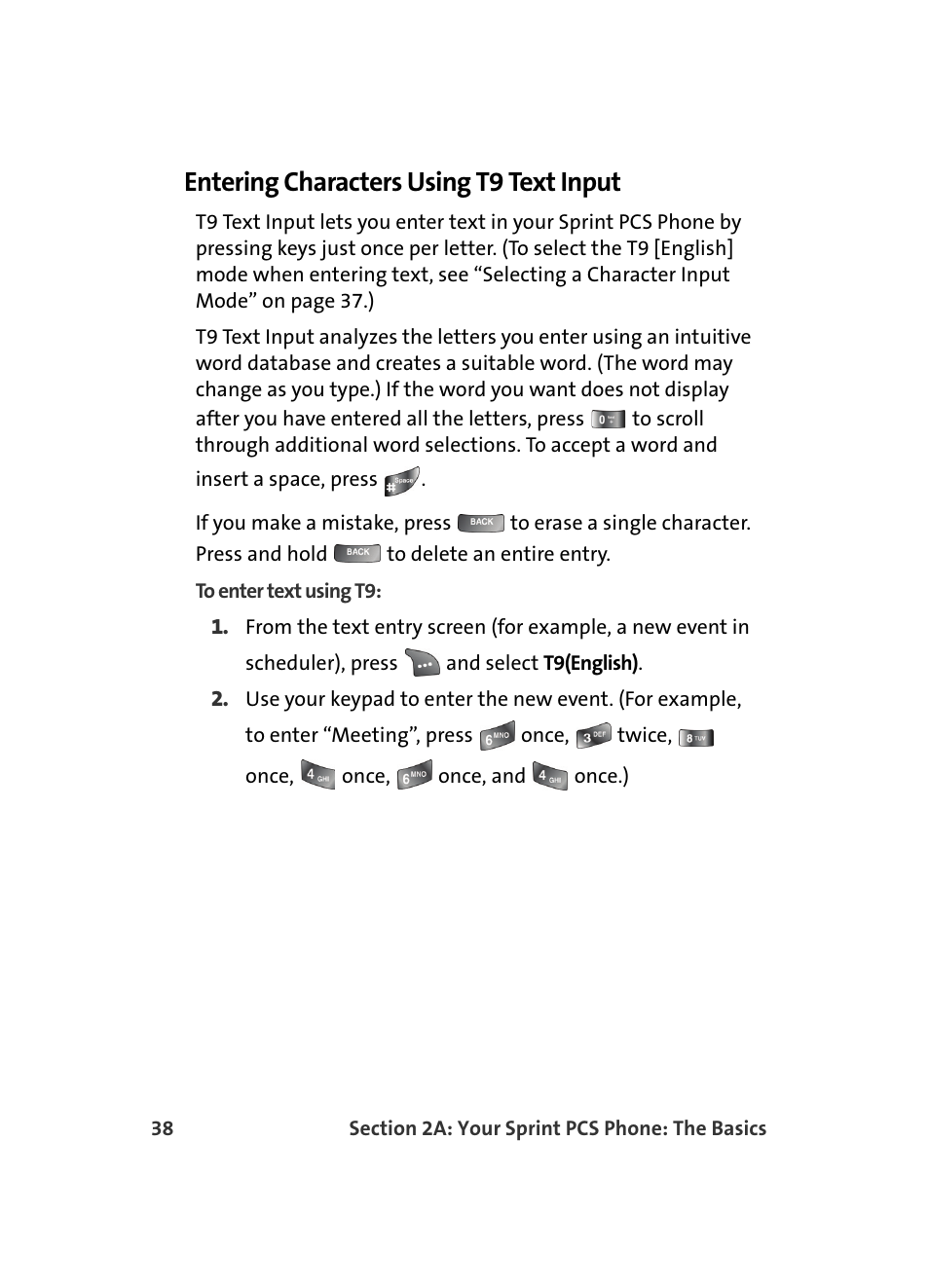 Entering characters using t9 text input | Samsung A560 User Manual | Page 46 / 179