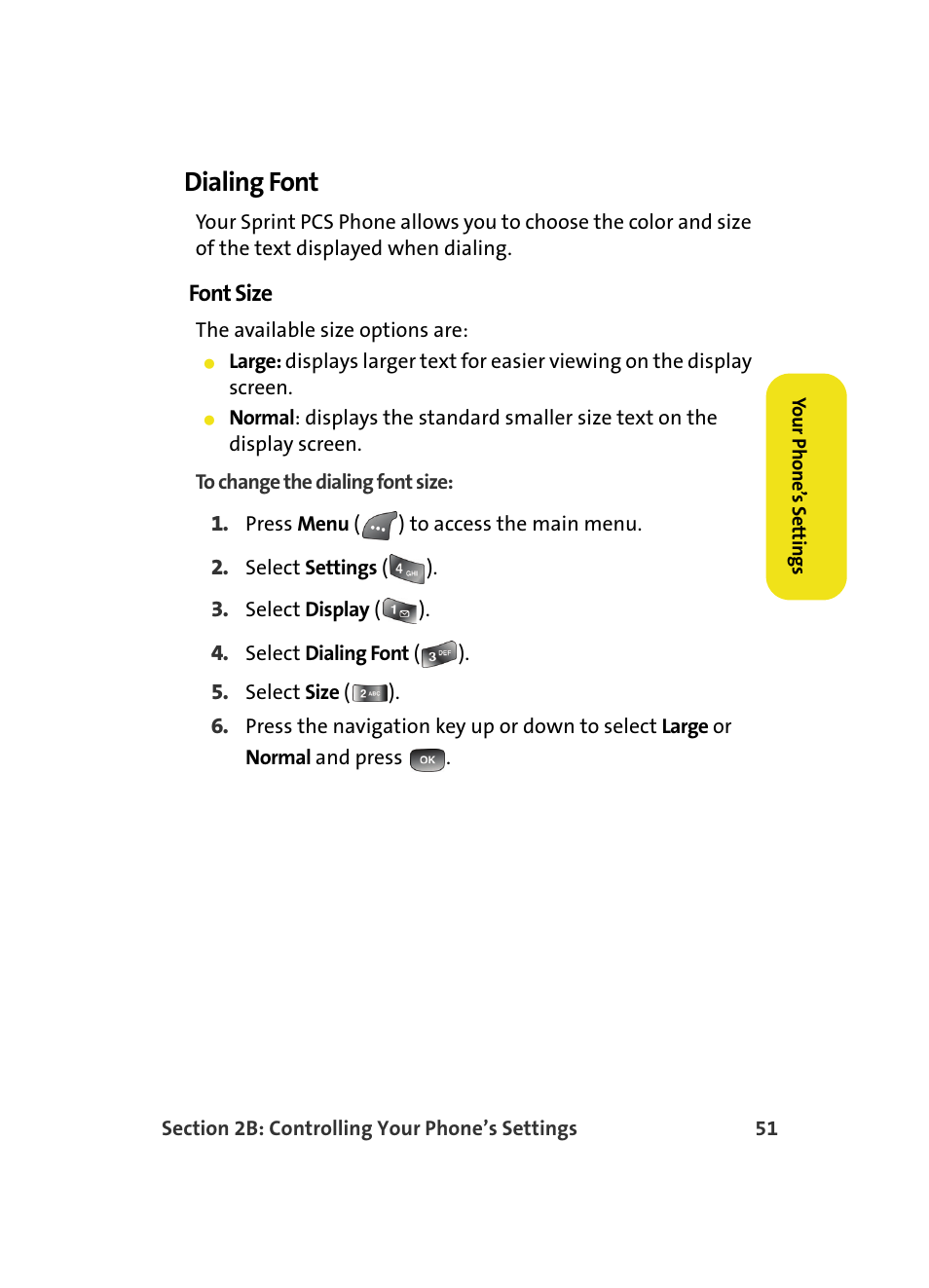 Dialing font | Samsung A560 User Manual | Page 59 / 179