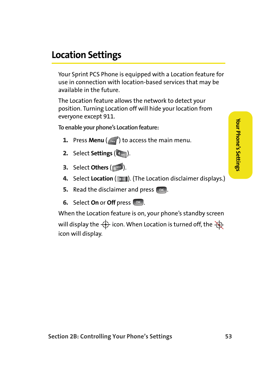 Location settings | Samsung A560 User Manual | Page 61 / 179