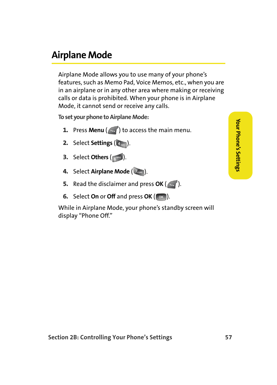 Airplane mode | Samsung A560 User Manual | Page 65 / 179