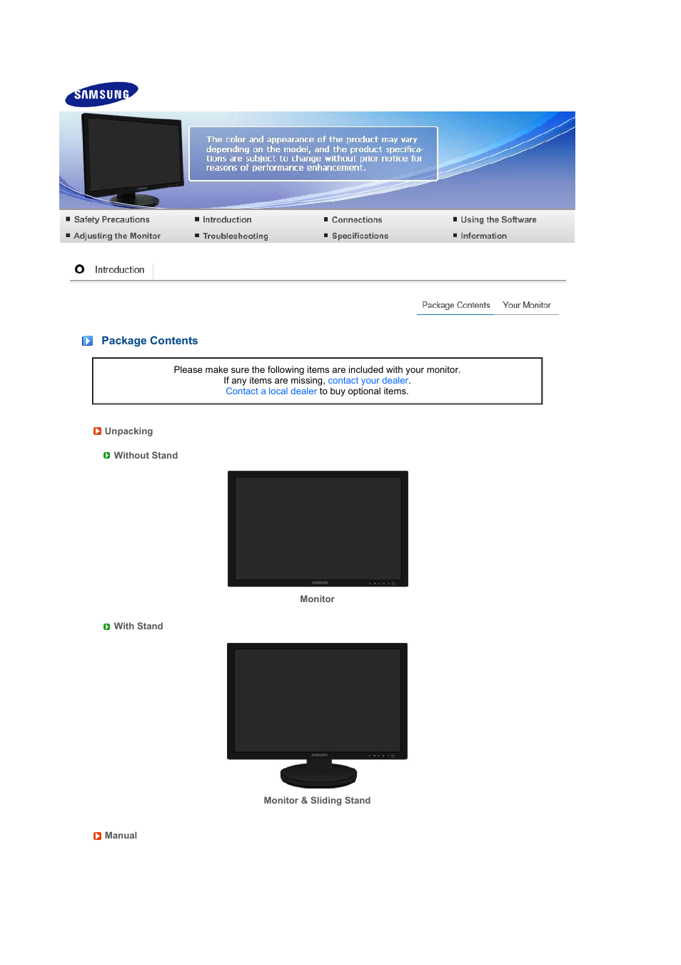 Samsung 245BPLUS User Manual | Page 2 / 16