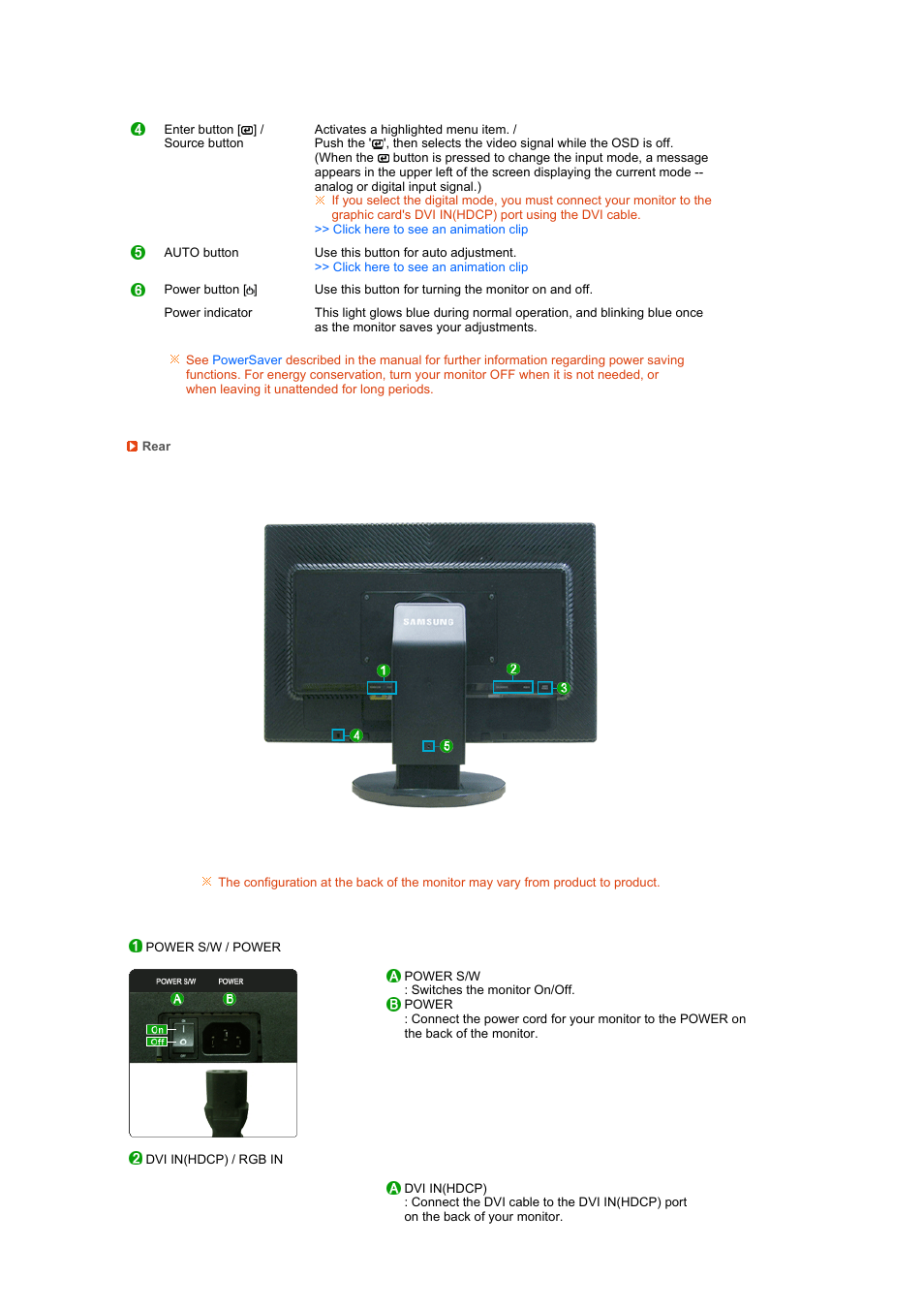 Samsung 245BPLUS User Manual | Page 5 / 16