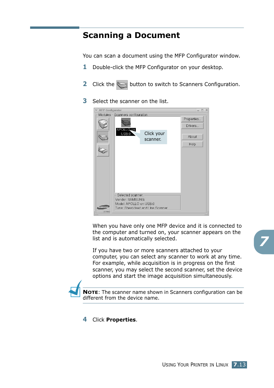 Scanning a document | Samsung SF-755P User Manual | Page 158 / 219