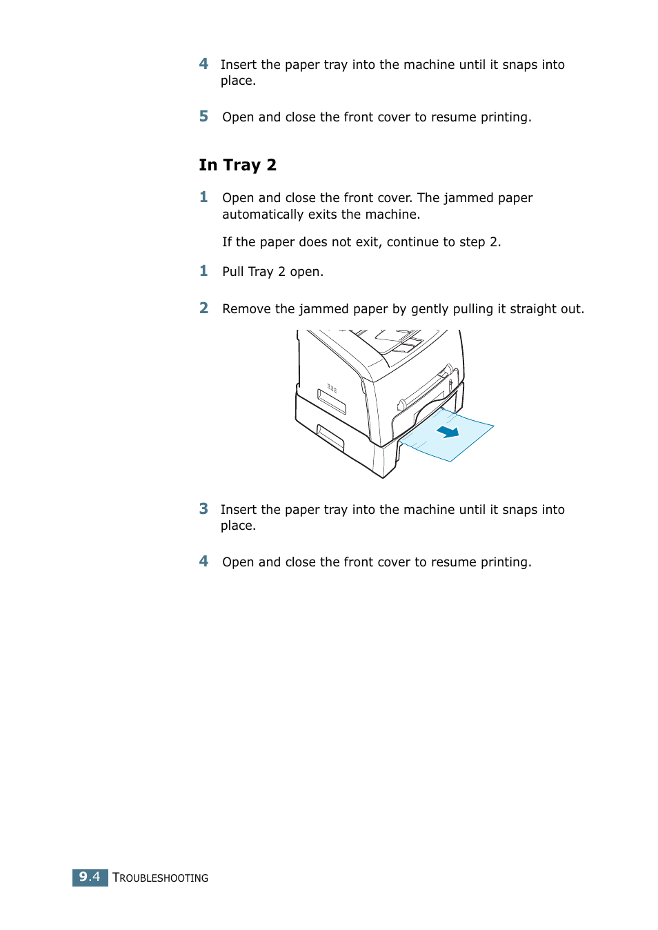 In tray 2 | Samsung SF-755P User Manual | Page 179 / 219