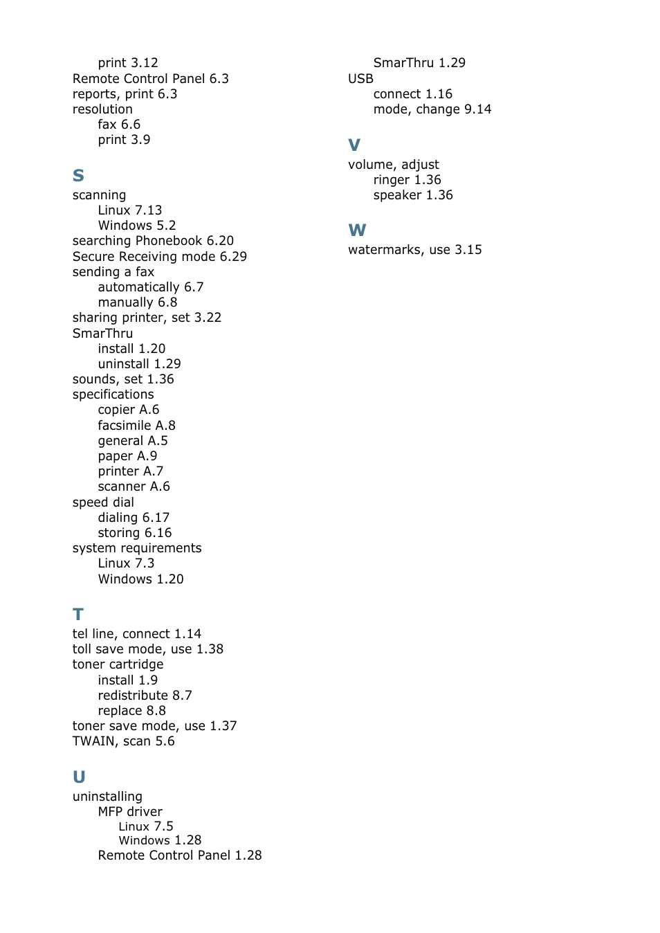 Samsung SF-755P User Manual | Page 218 / 219