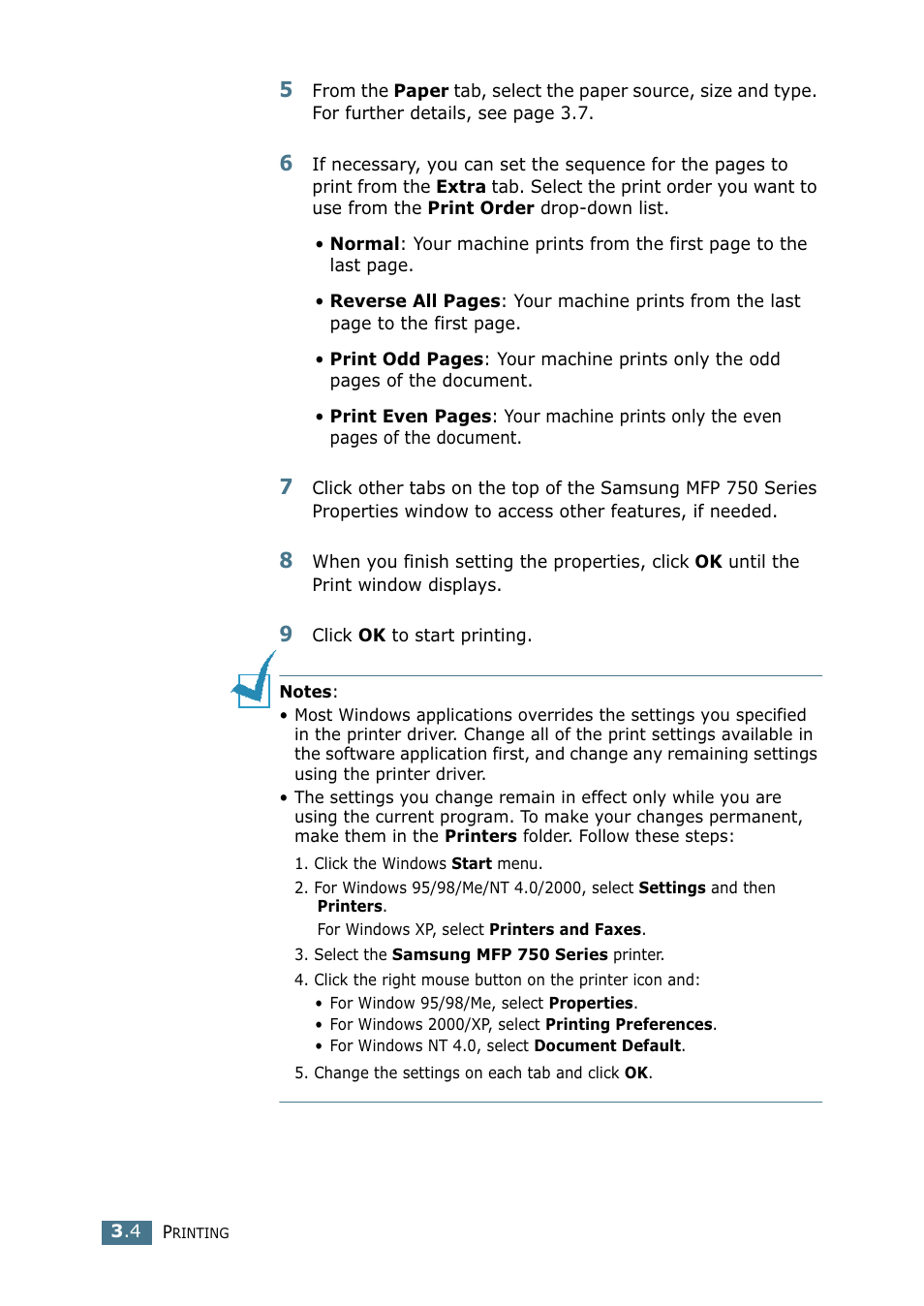 Samsung SF-755P User Manual | Page 73 / 219