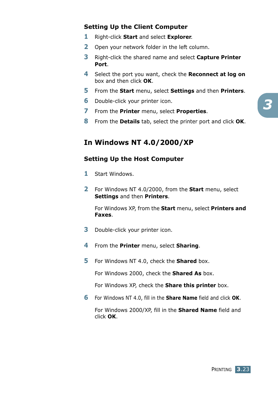 In windows nt 4.0/2000/xp | Samsung SF-755P User Manual | Page 92 / 219