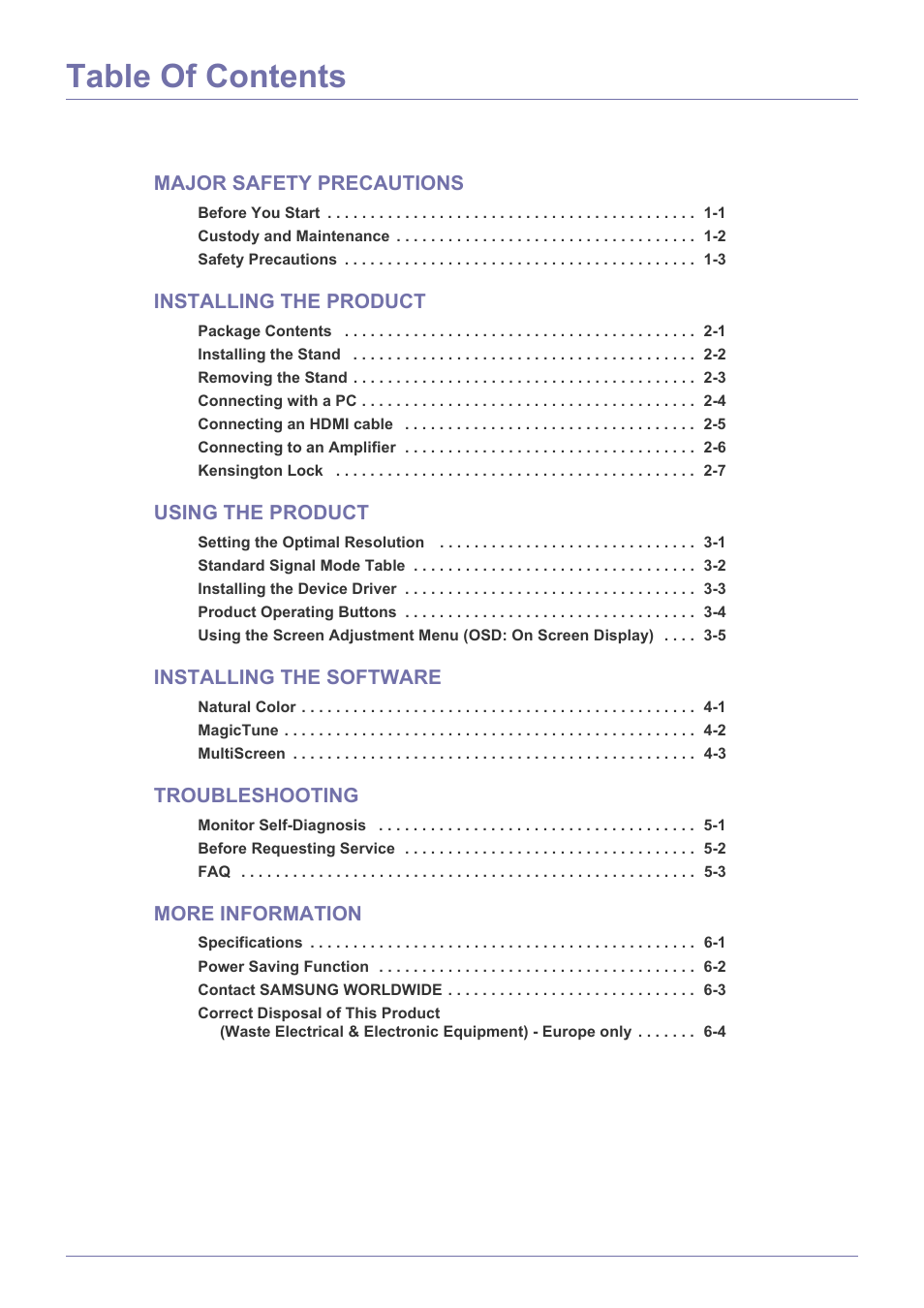 Samsung SyncMaster XL2370 User Manual | Page 3 / 46