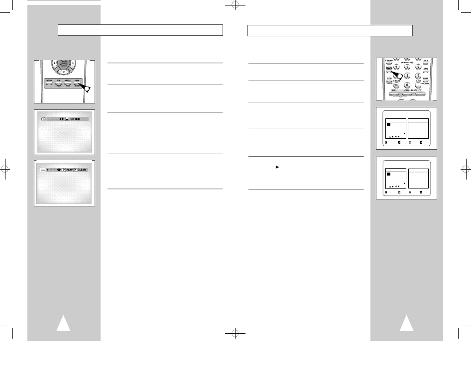 Programmed playback, Bookmarks | Samsung DVD-V8500 User Manual | Page 21 / 29