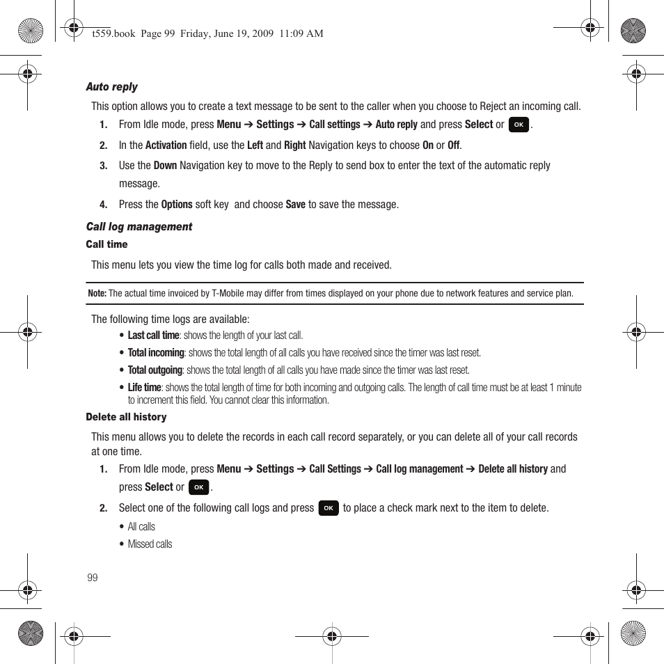 Samsung Comeback GH68-22878A User Manual | Page 102 / 158