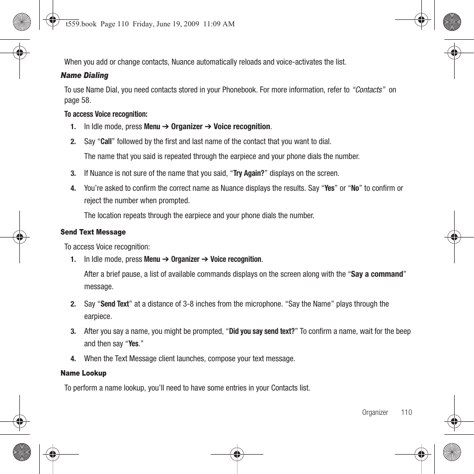 Samsung Comeback GH68-22878A User Manual | Page 113 / 158