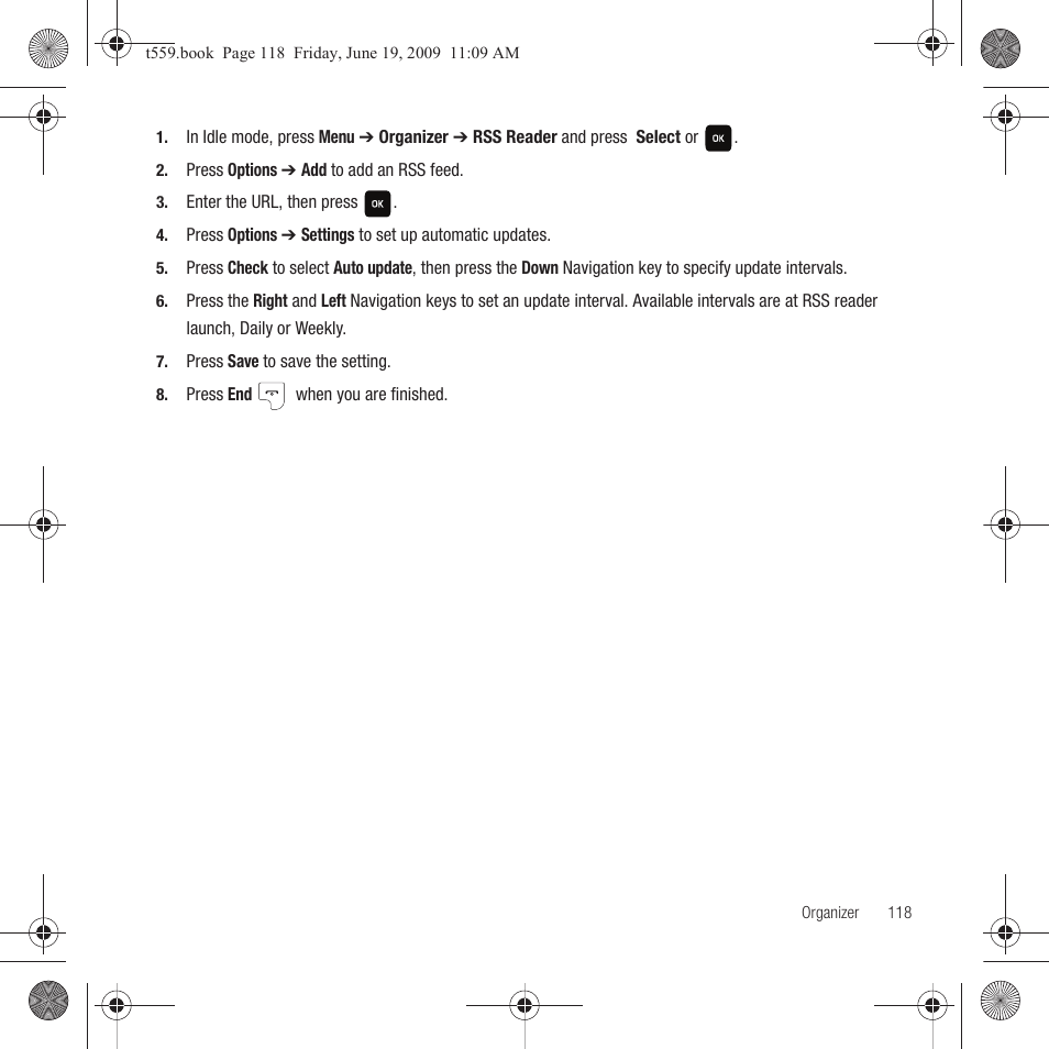 Samsung Comeback GH68-22878A User Manual | Page 121 / 158