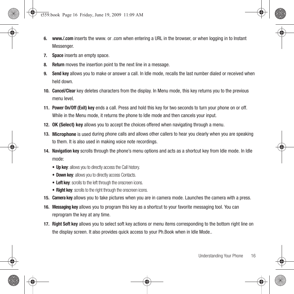 Samsung Comeback GH68-22878A User Manual | Page 19 / 158