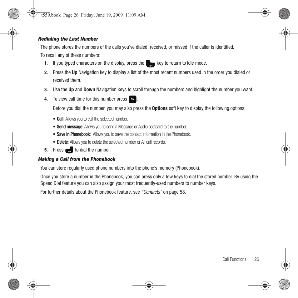 Samsung Comeback GH68-22878A User Manual | Page 29 / 158