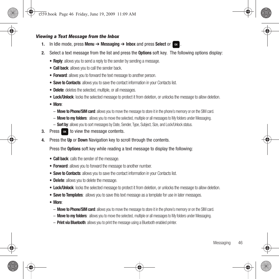 Samsung Comeback GH68-22878A User Manual | Page 49 / 158