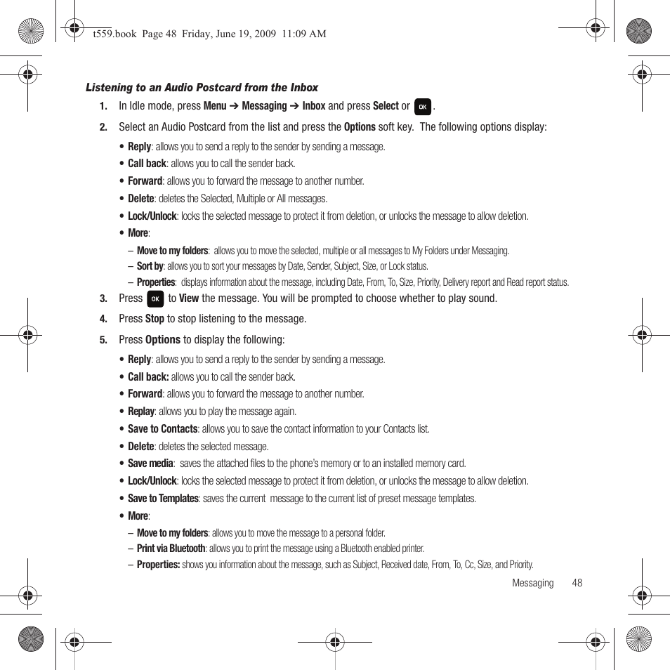 Samsung Comeback GH68-22878A User Manual | Page 51 / 158