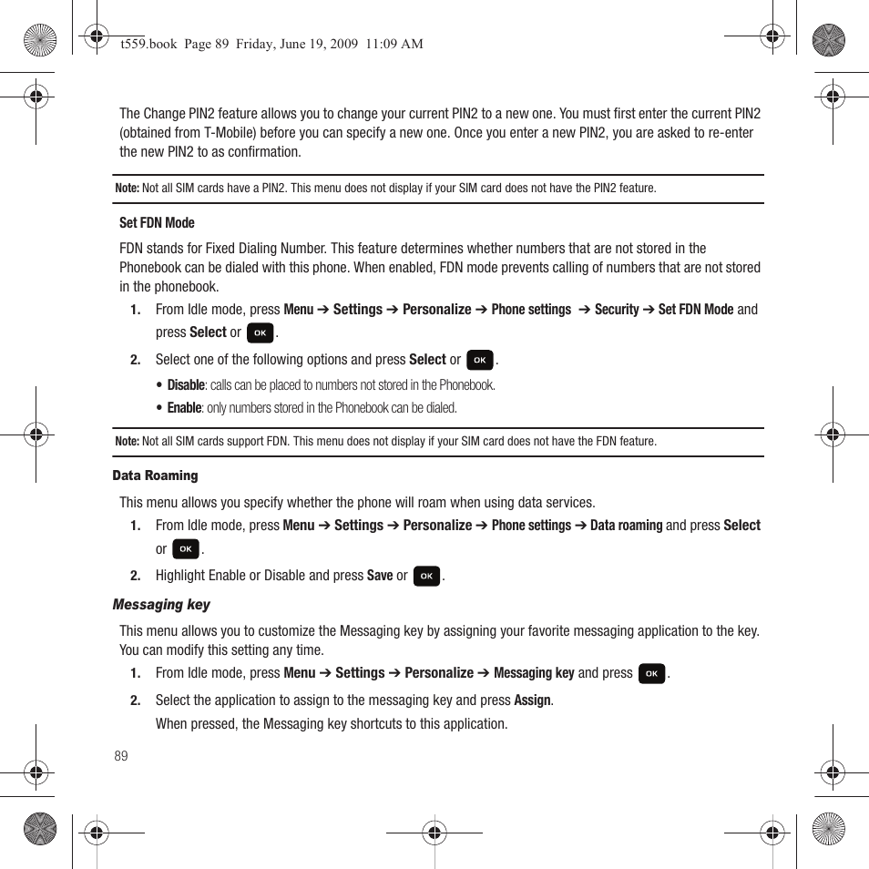 Samsung Comeback GH68-22878A User Manual | Page 92 / 158