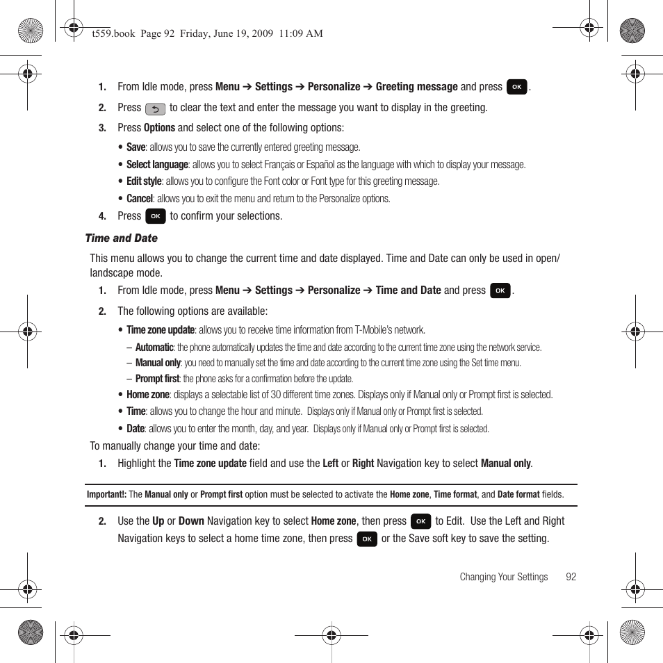 Samsung Comeback GH68-22878A User Manual | Page 95 / 158