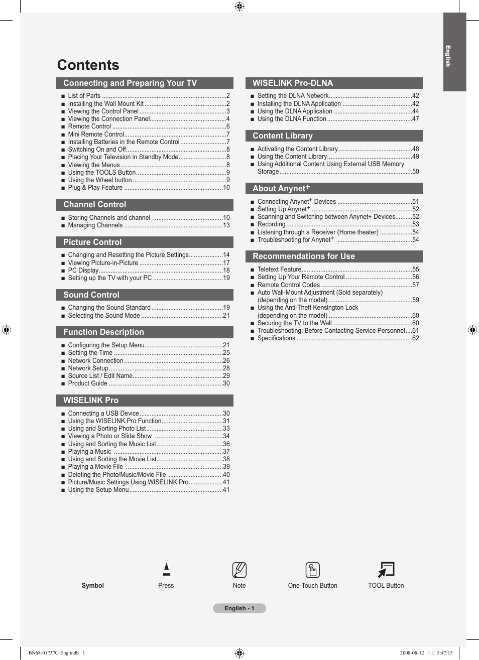 Samsung BN68-01737C-00 User Manual | Page 3 / 64