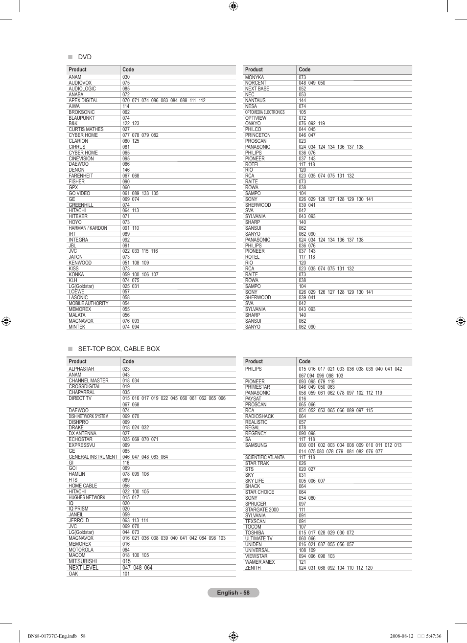 Samsung BN68-01737C-00 User Manual | Page 60 / 64