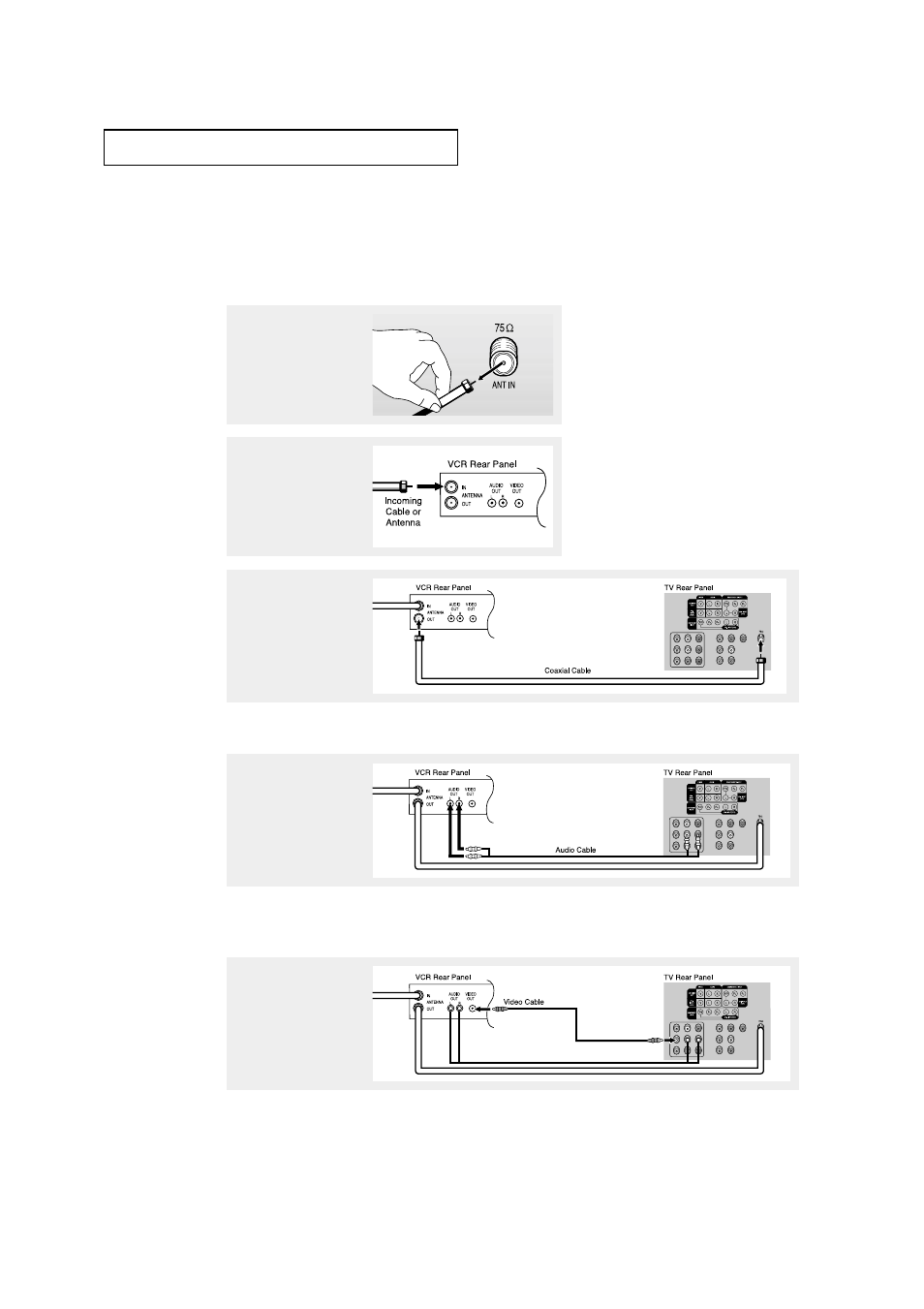 Connecting a vcr | Samsung CL29Z7H User Manual | Page 17 / 65
