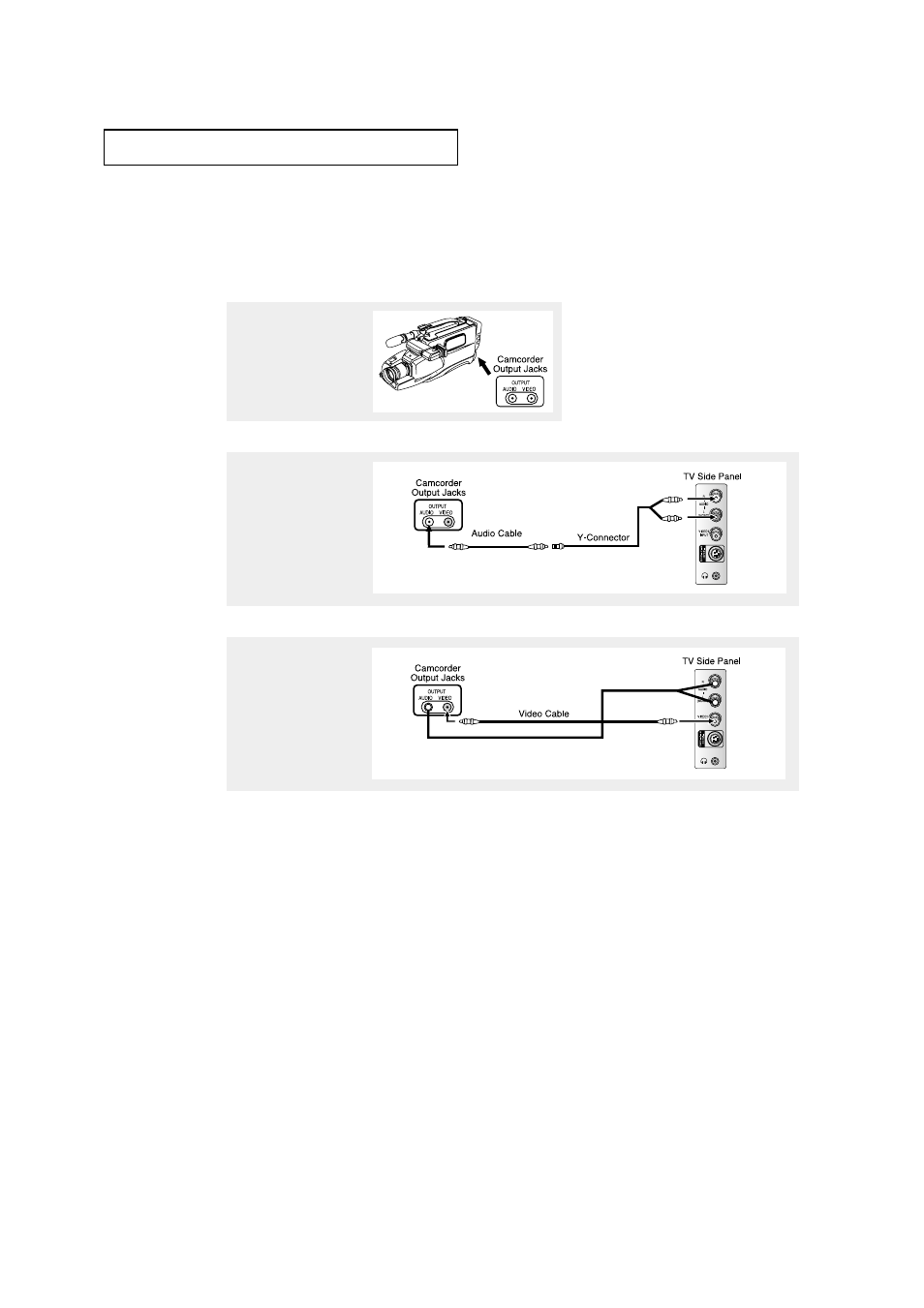 Connecting a camcorder | Samsung CL29Z7H User Manual | Page 21 / 65