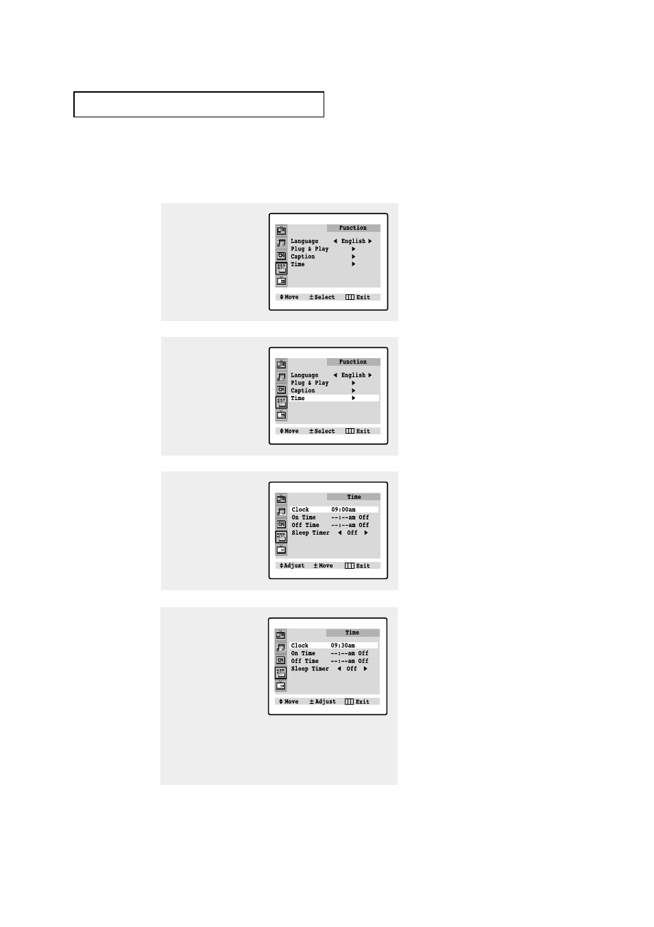 Setting the clock | Samsung CL29Z7H User Manual | Page 32 / 65