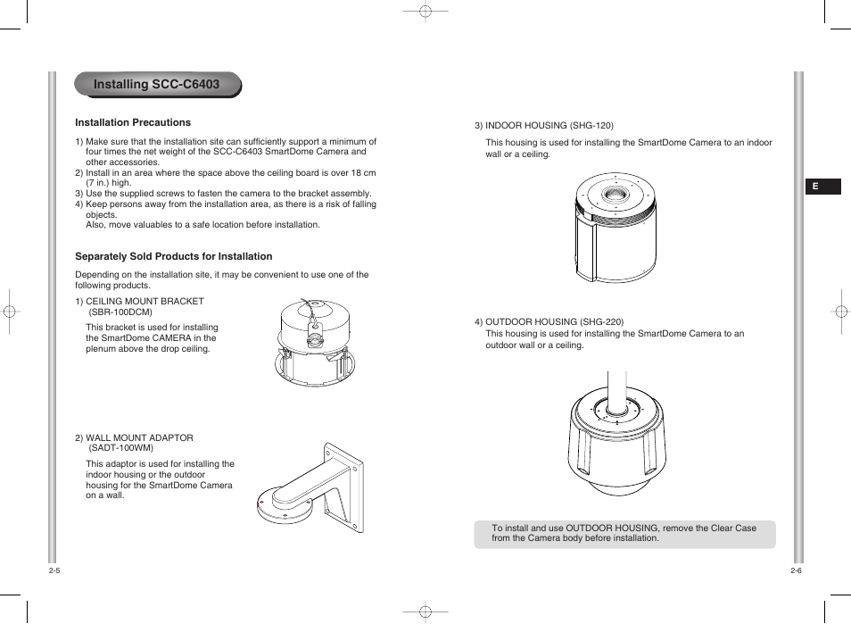 Installing scc-c6403 | Samsung SCC-C6403 User Manual | Page 11 / 29