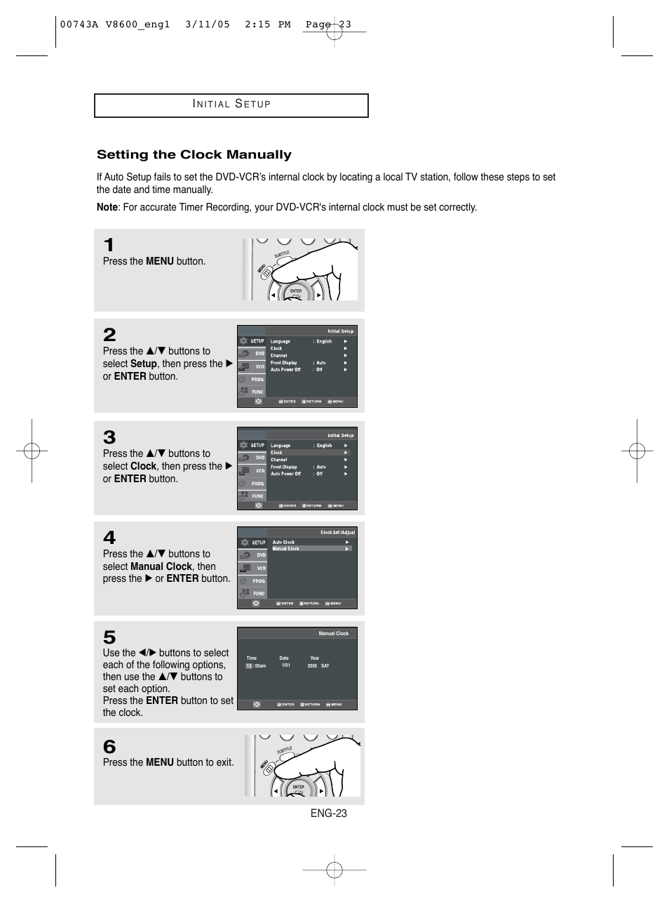 Samsung DVD-V8600 User Manual | Page 23 / 87