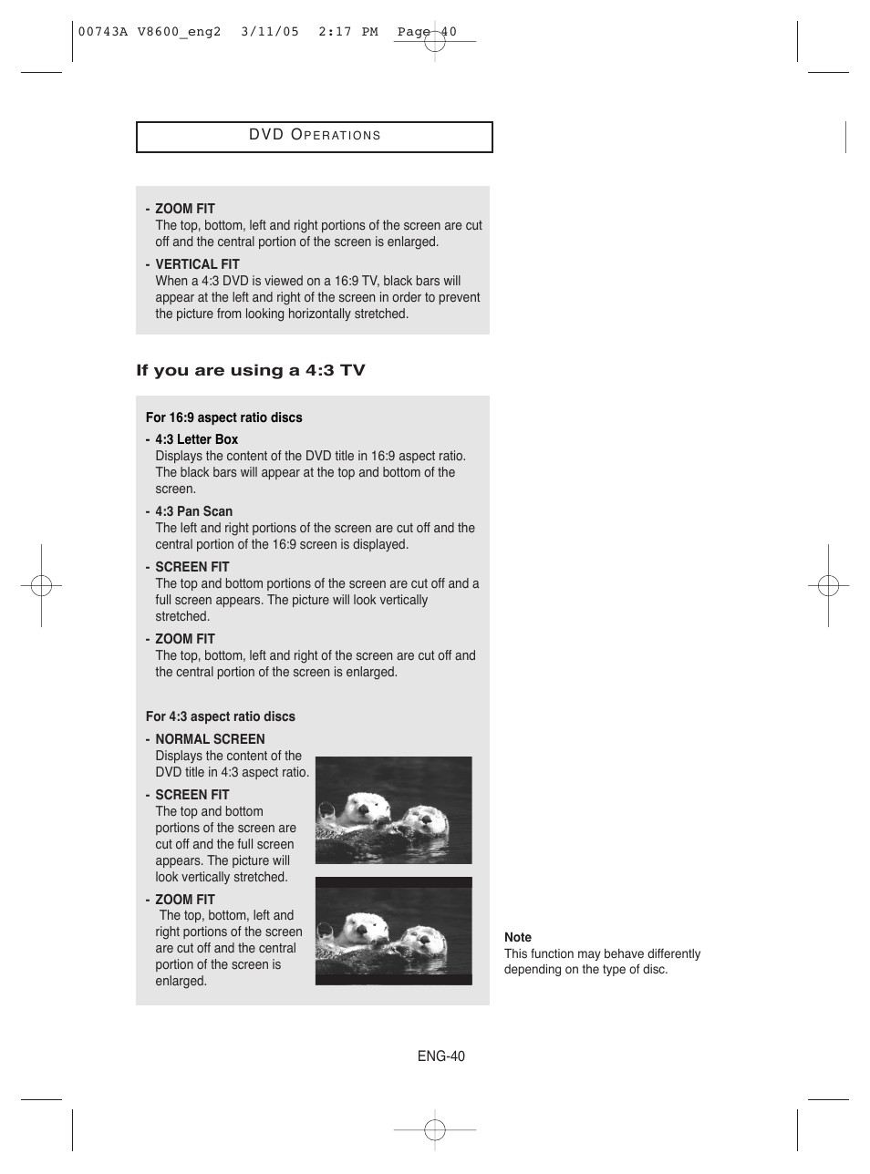 Samsung DVD-V8600 User Manual | Page 40 / 87