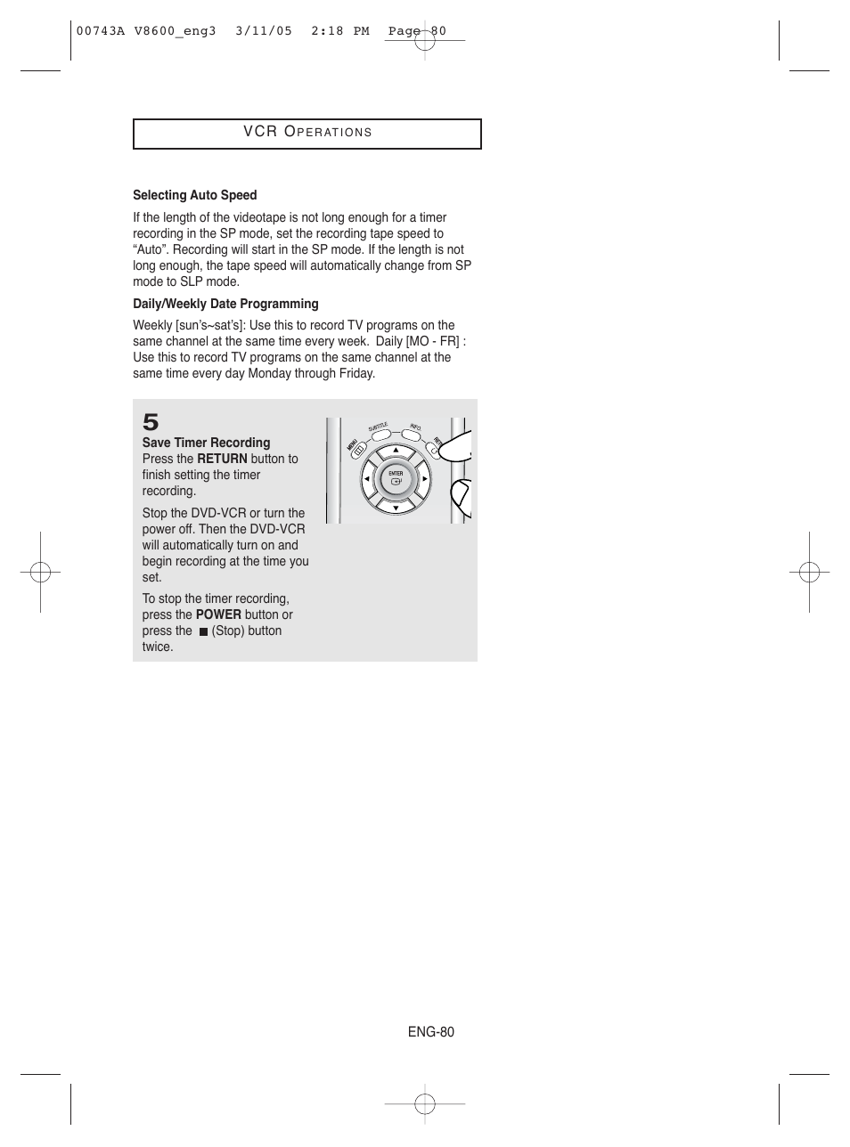 Samsung DVD-V8600 User Manual | Page 80 / 87