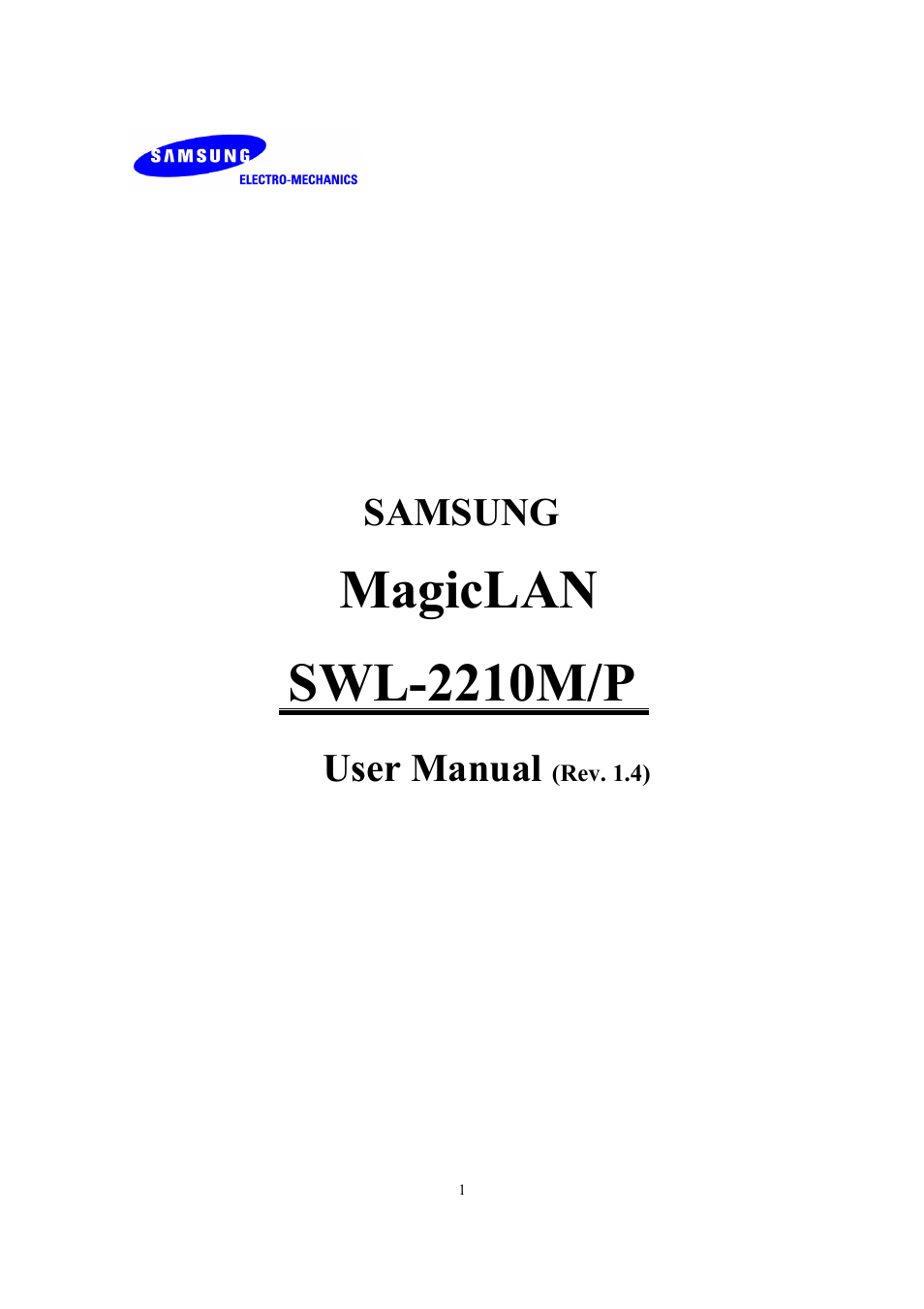 Samsung SWL-2210M User Manual | 67 pages