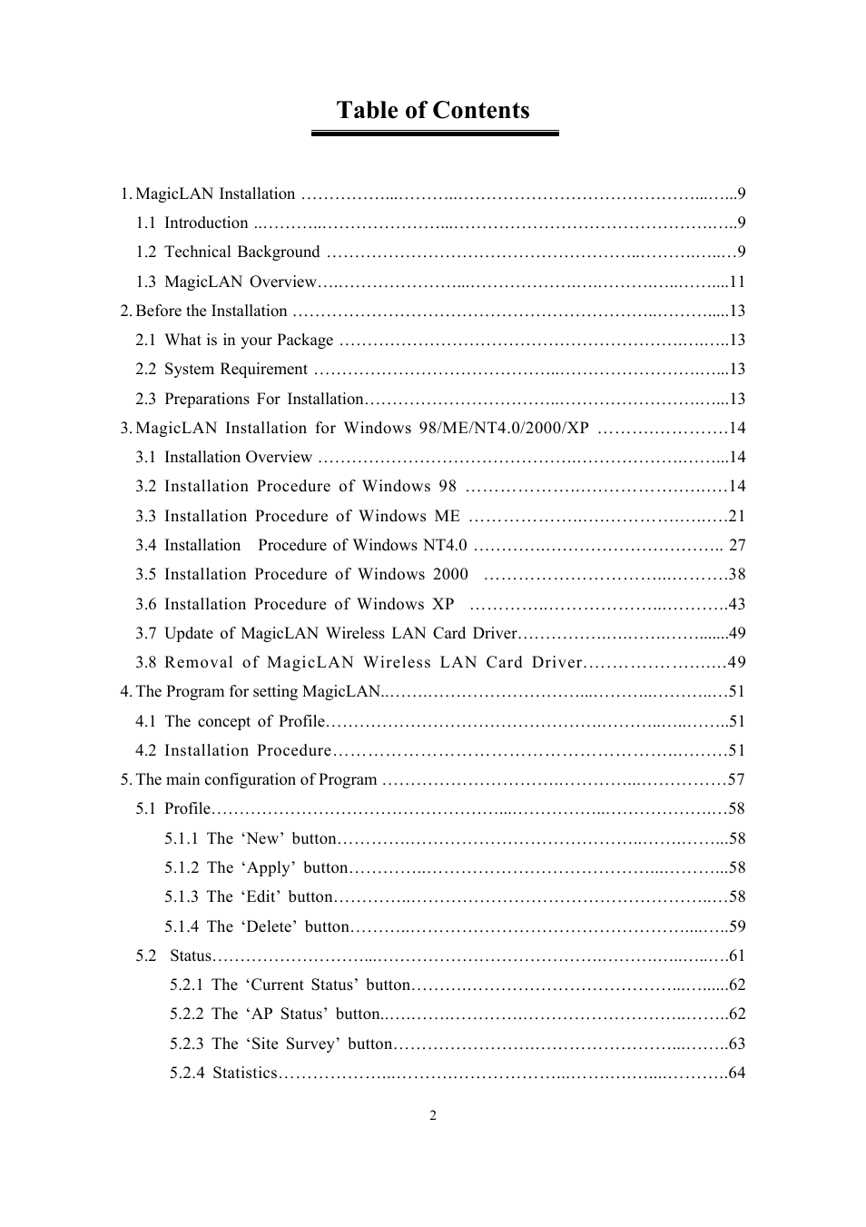 Samsung SWL-2210M User Manual | Page 2 / 67