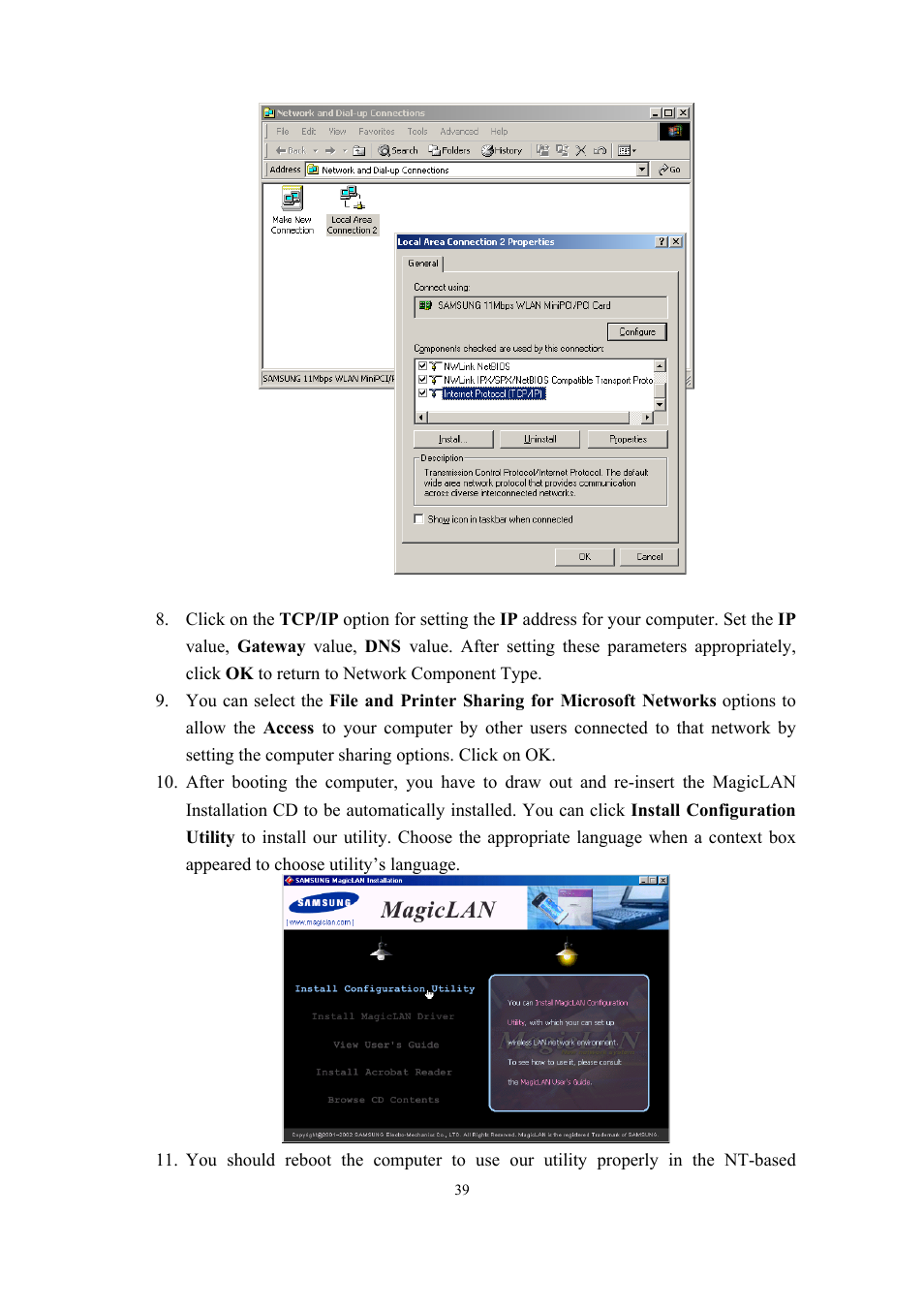 Samsung SWL-2210M User Manual | Page 39 / 67