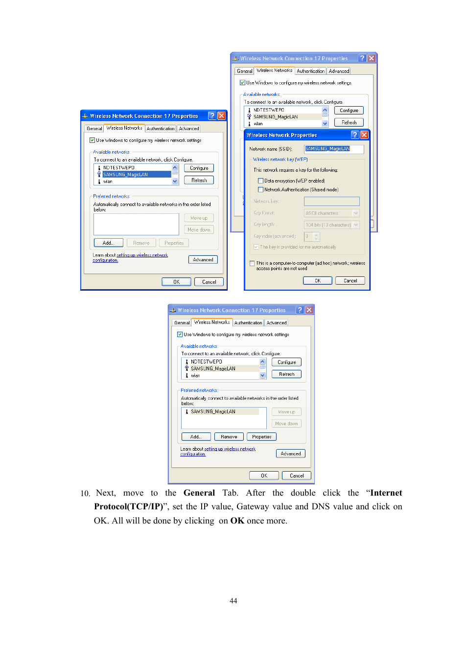 Samsung SWL-2210M User Manual | Page 44 / 67