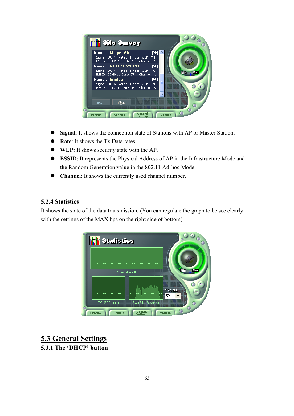 3 general settings | Samsung SWL-2210M User Manual | Page 63 / 67