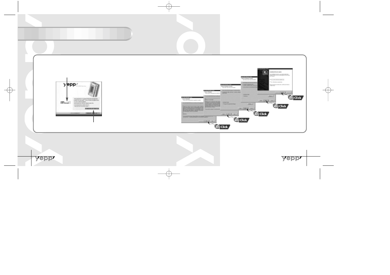 Installing software (pc) | Samsung YP-30S User Manual | Page 13 / 30