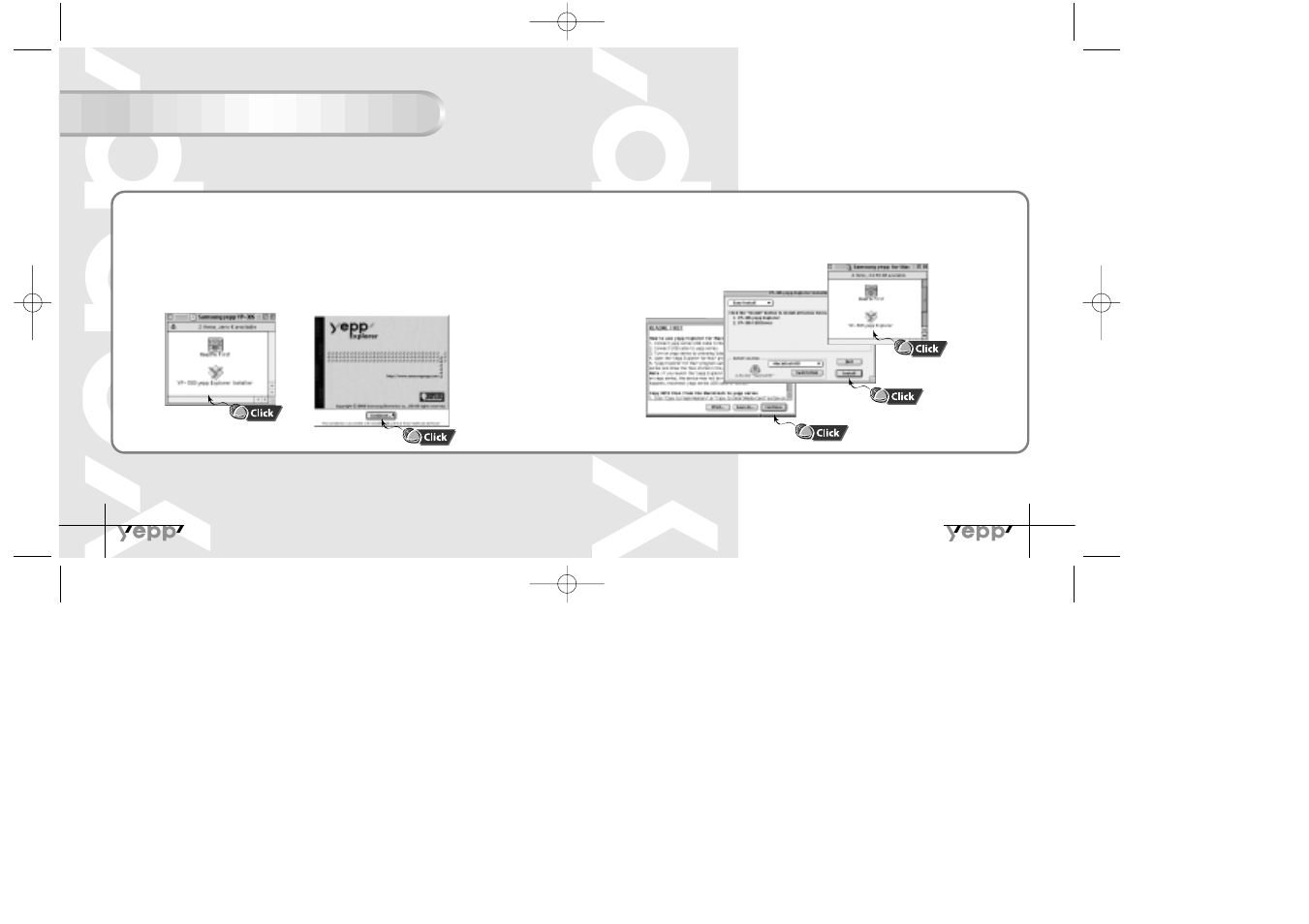 Installing software (mac) | Samsung YP-30S User Manual | Page 14 / 30