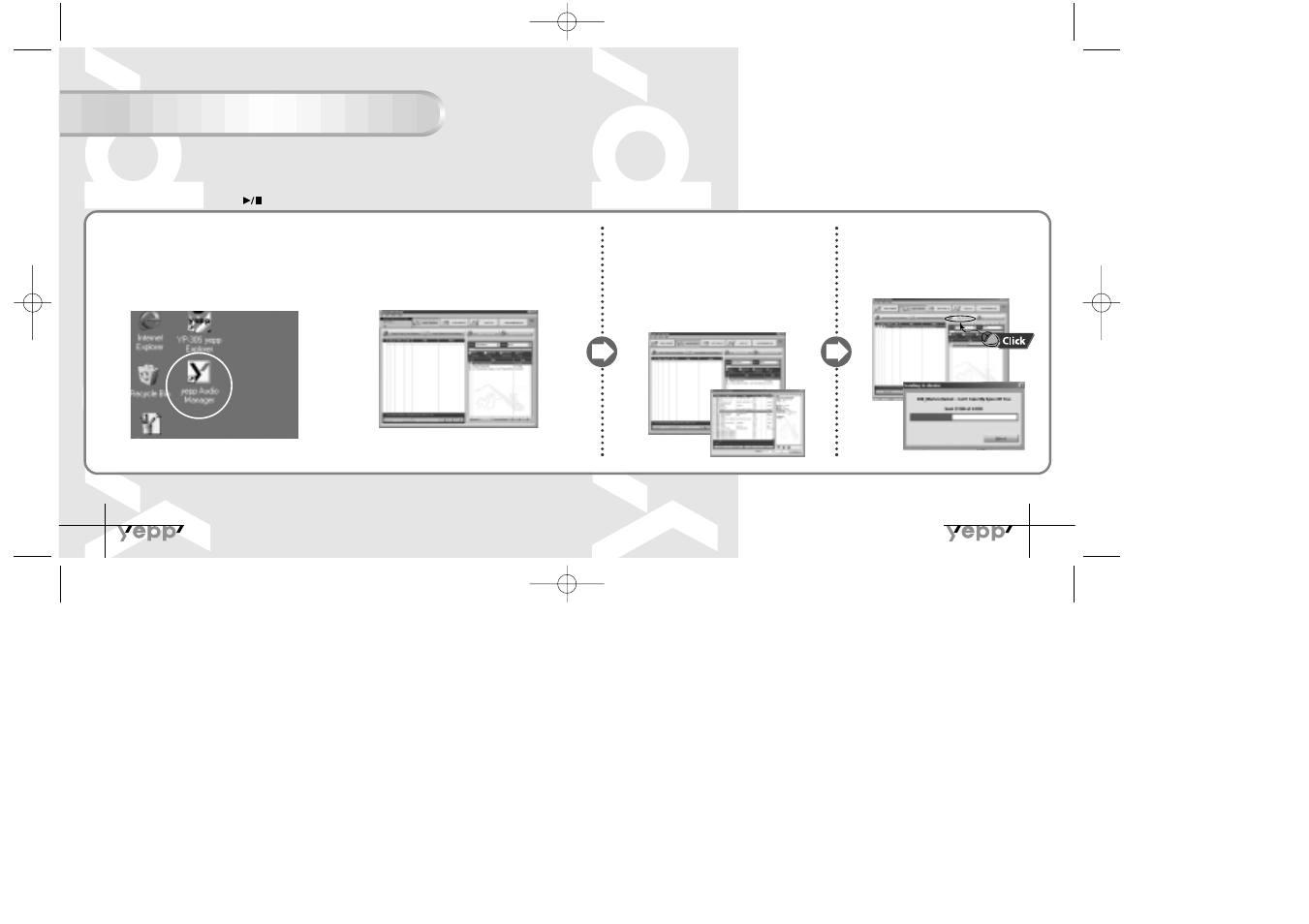 Copying files to yepp (pc) | Samsung YP-30S User Manual | Page 18 / 30