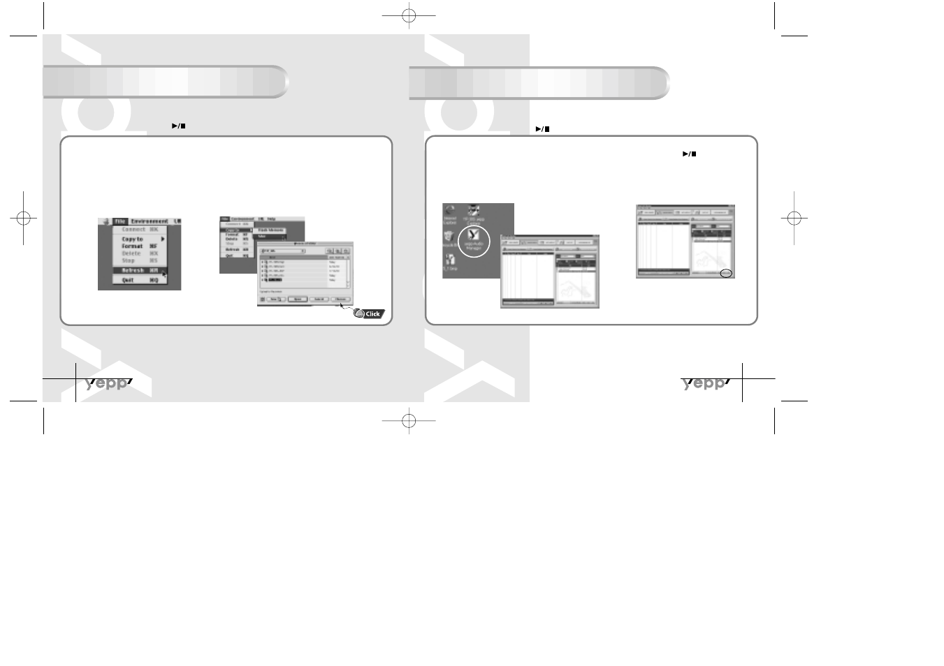 Uploading files (mac) rearranging files, Rearranging files, Uploading files (mac) | Samsung YP-30S User Manual | Page 23 / 30