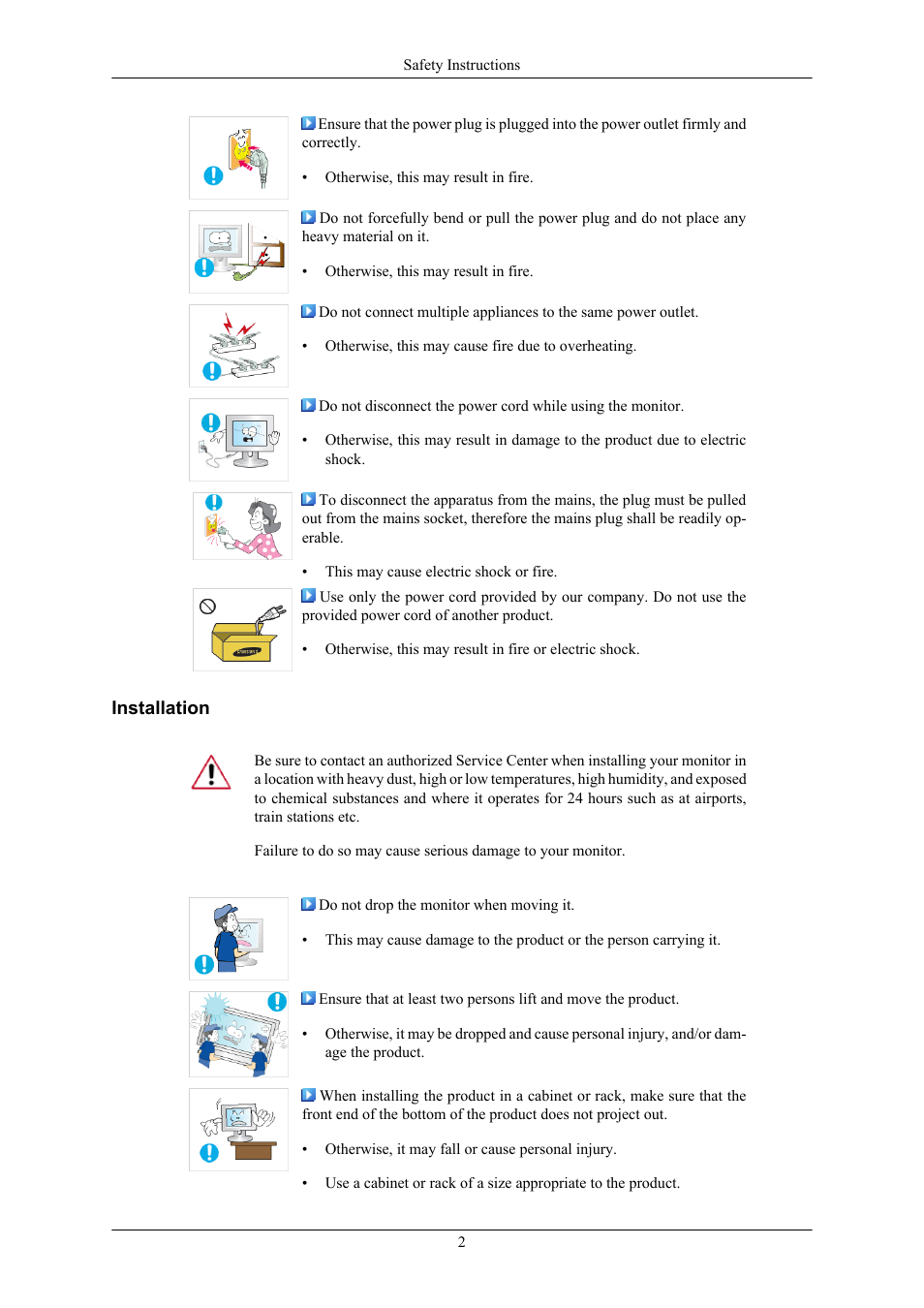 Installation | Samsung 2443BWX User Manual | Page 3 / 74